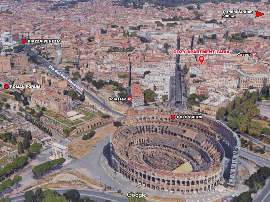 Cozy Apartment Fabia 300 Mt From Colosseum Exteriör bild