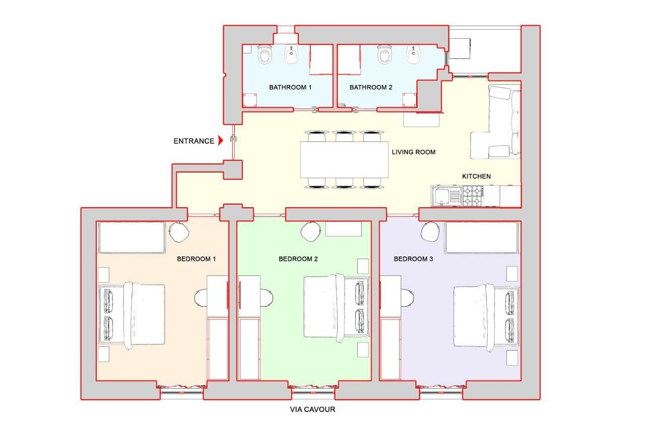 Cozy Apartment Fabia 300 Mt From Colosseum Exteriör bild